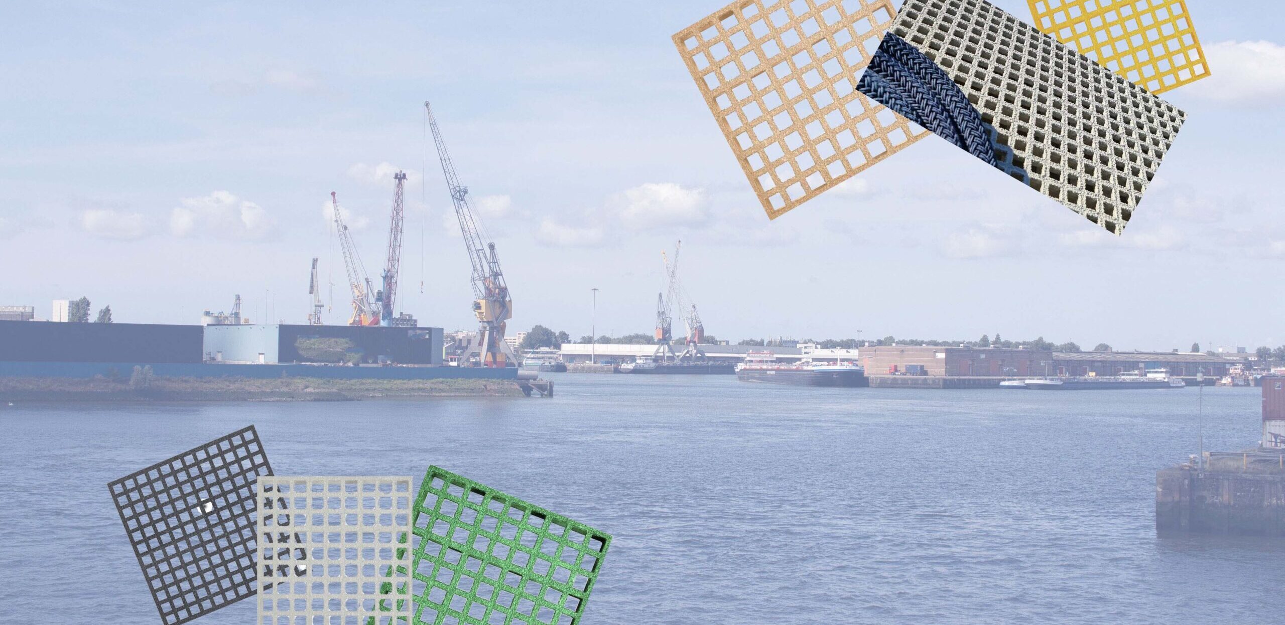 Kunststof roosters voor offshore, scheepvaart en industriële toepassingen